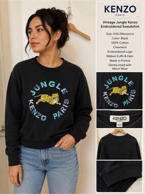 Kenzo x H&M Jungle Paris Tiger Logo Sweatshirt